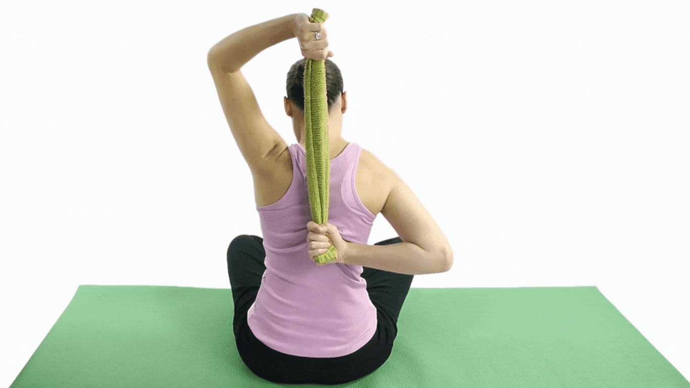 Towel Stretch For  Frozen Shoulder Stretching Exercises